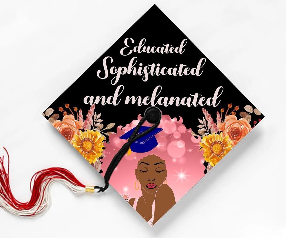 1031 Educated Sophisticated and Melanated, Afrocentric Black , Sticker